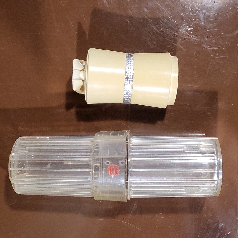Two Vintage Plastic Dixie Cup Wall Mount Dispensers